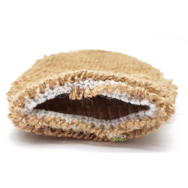 Gant exfoliant de jute & coton - Les Petites Confections