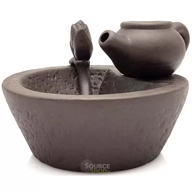Brûle encens à refoulement Théière en terre cuite - Backflow