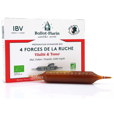 Ampoules BIO Vitalité & Tonus - 4 forces de la ruche - Ballot Flurin