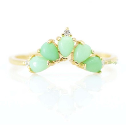 Bague Jade en Argent 925 - Réglable