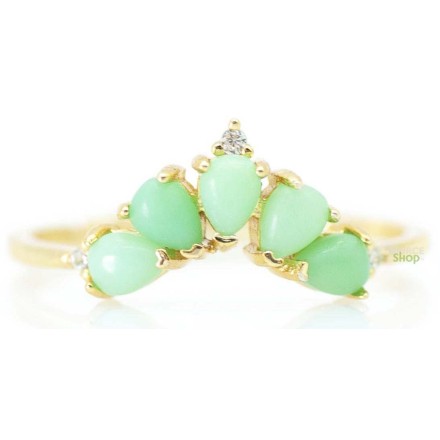 Bague Jade en Argent 925 - Réglable