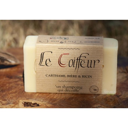 Shampooing  solide BIO ricin, bière & carthame "Le Coiffeur" - sans huile essentielle