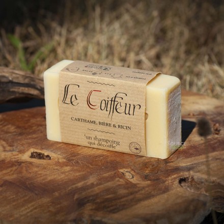 Shampooing  solide BIO ricin, bière & carthame "Le Coiffeur" - sans huile essentielle