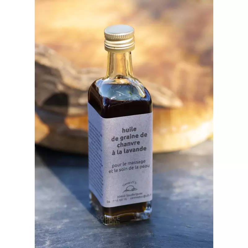 Huile de Chanvre BIO à la lavande artisanale - 60ml - Canna d'Oc