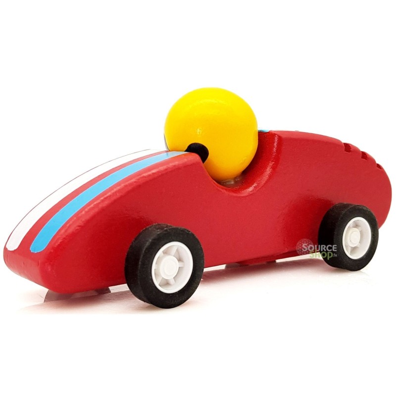 Voiture de course vintage en bois - Retro Fiction