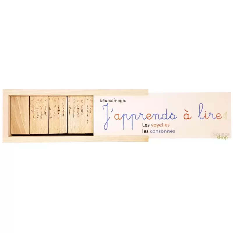 Domino "J'apprends à lire" en Tilleul & Hêtre du Jura