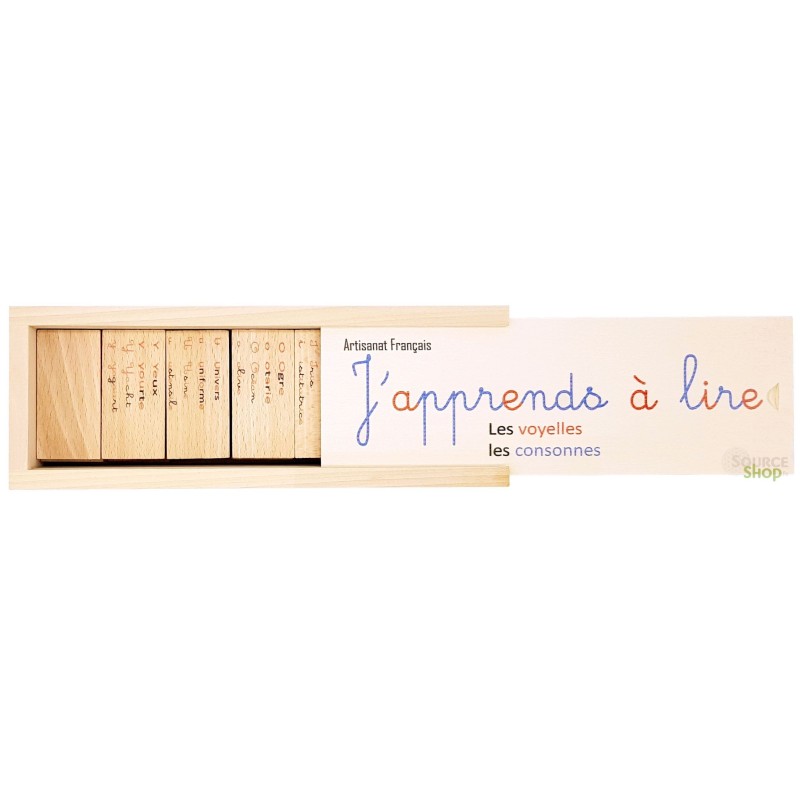 Domino "J'apprends à lire" en Tilleul & Hêtre du Jura