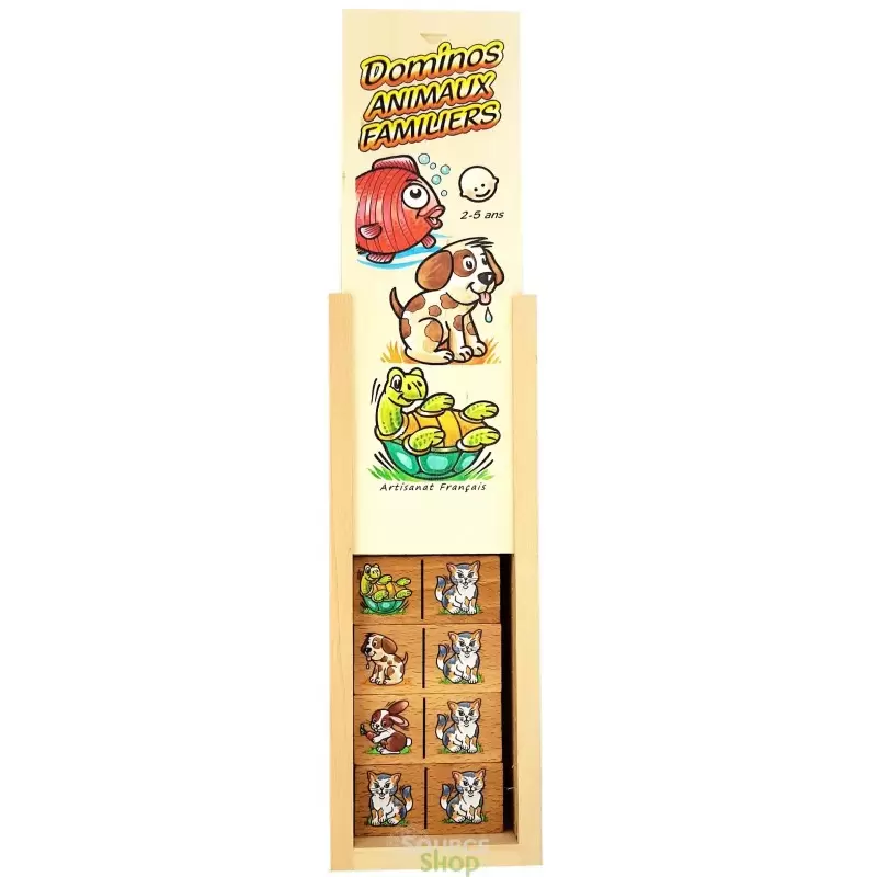 Domino "Animaux Familiers" en Tilleul & Hêtre du Jura
