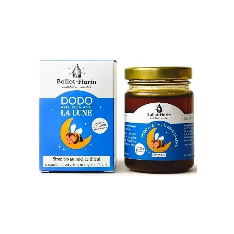 Sirop Sommeil Bio "Dodo avec mon Amie la Lune" - 125g | Ballot Flurin