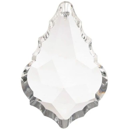 Feuille facettée de cristal - Sphère attrape-soleil