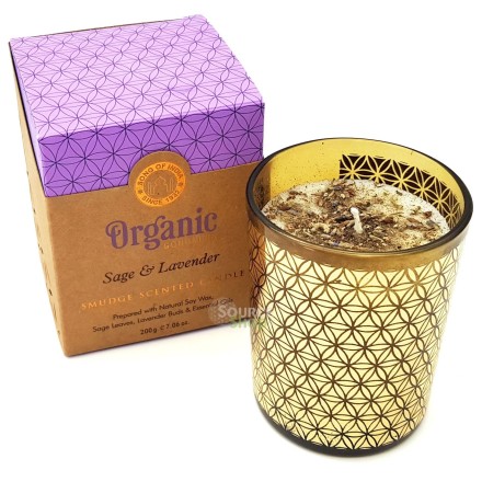 Bougie ayurvédique Sauge & Lavande - vegan - Organic Goodness