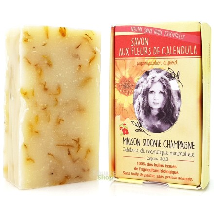 Savon BIO calendula - sans huile essentielle - Maison Sidonie Champagne