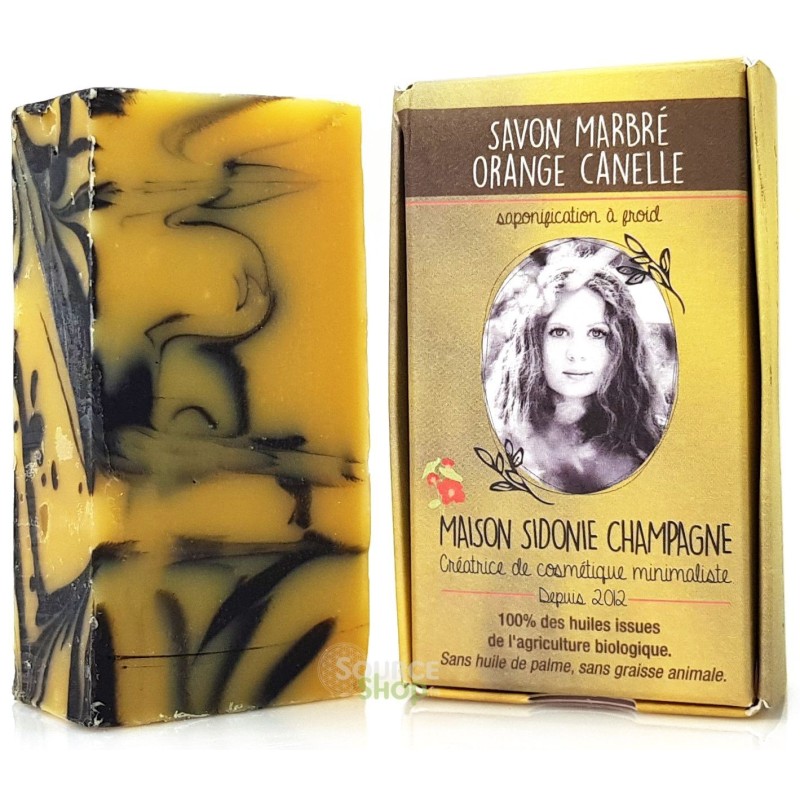 Savon BIO mabré Orange & Cannelle - Maison Sidonie Champagne