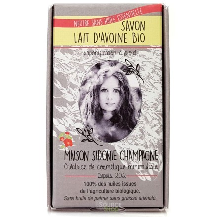 Savon BIO au lait d'avoine sans huile essentielle - Maison Sidonie Champagne
