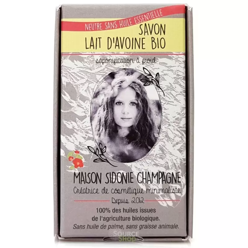 Savon BIO au lait d'avoine sans huile essentielle - Maison Sidonie Champagne