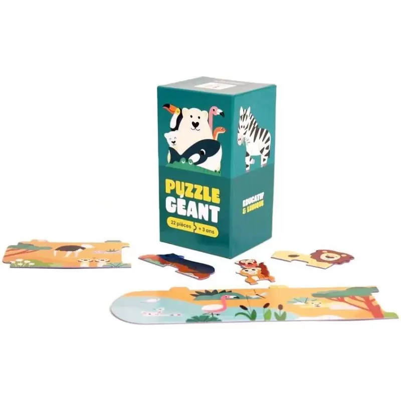 Puzzle Géant Animaux du Monde - 3 ans et +