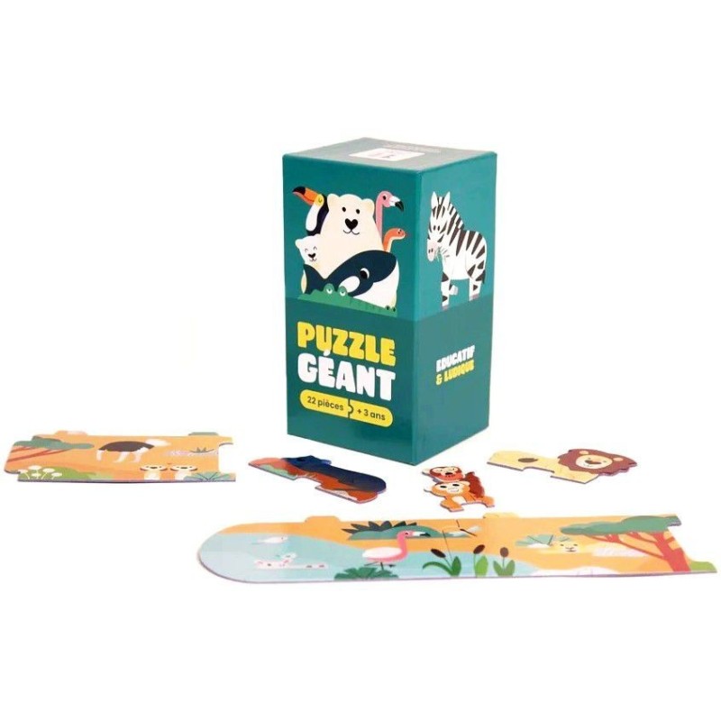 Puzzle Géant Animaux du Monde - 3 ans et +