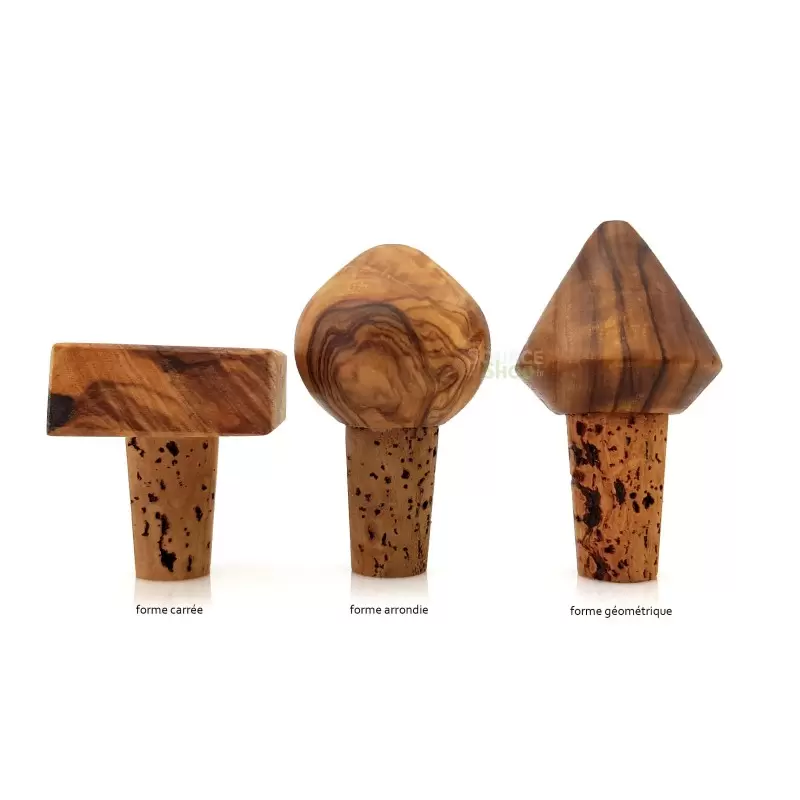 Bouchon en bois d'olivier - Artisanal