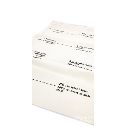 Lot de 5 sacs coton gradués réutilisables pour aliments - Ah! Table!