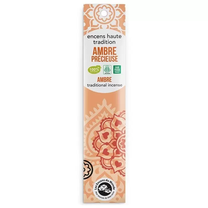 Encens Ambre Précieuse - chaleureuse - Les Encens du Monde