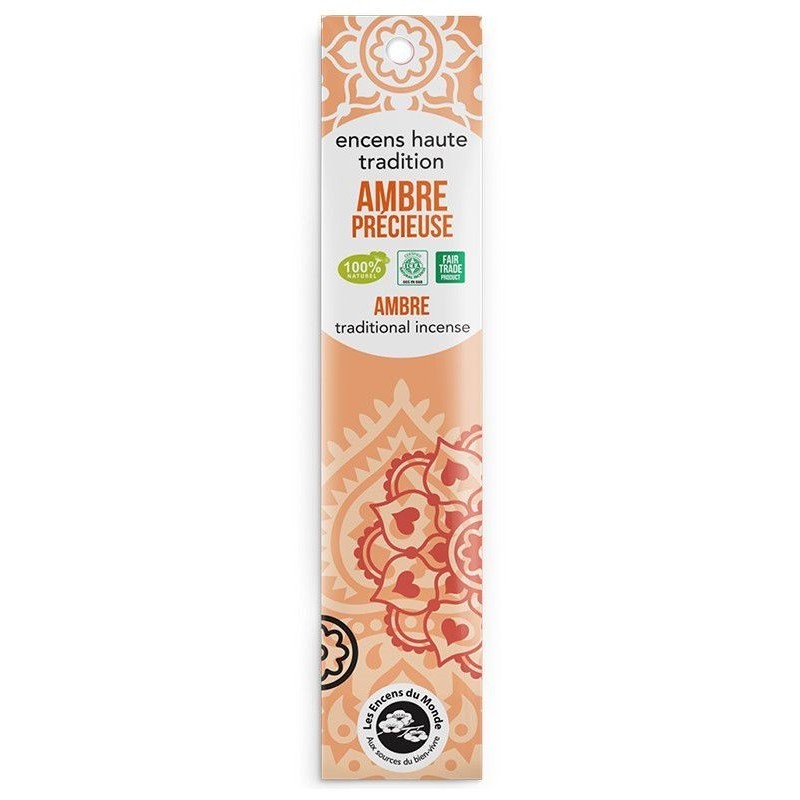 Encens Ambre Précieuse - chaleureuse - Les Encens du Monde