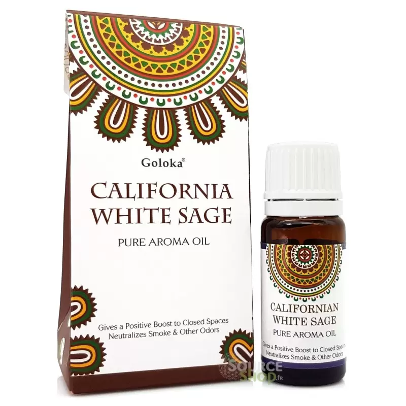Huile aromatique Sauge blanche de Californie - Goloka