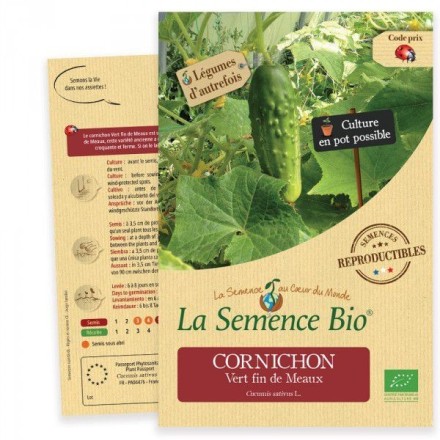 Graines Cornichon Vert Fin de Meaux BIO - La Semence Bio