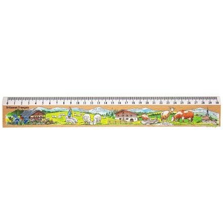 Règle en Hêtre du Jura - 30cm