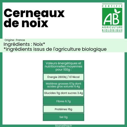 Cerneaux de noix BIO en vrac