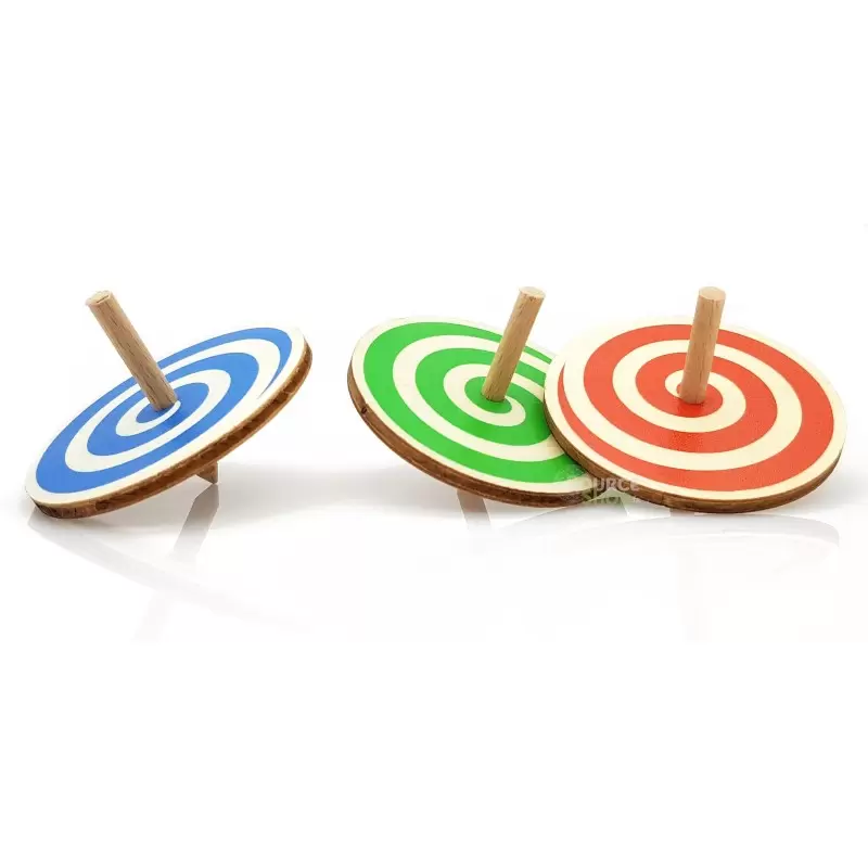Toupie spirale en bois du Jura - Artisanale & Locale