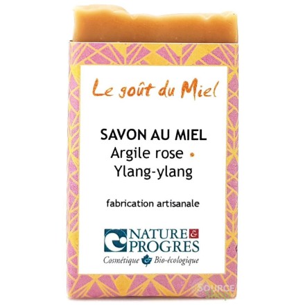 Savon BIO à l'argile rose & ylang-ylang - Le Goût du Miel