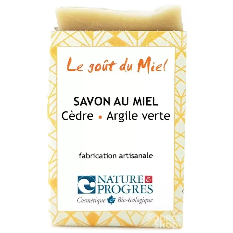 Savon BIO au miel, argile verte & cèdre - Le Goût du Miel