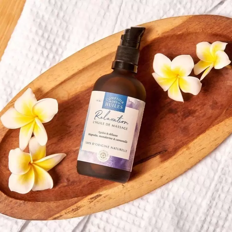 Huile de massage Relaxation BIO - 100ml - Comptoir des Huiles