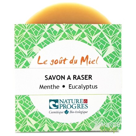 Savon BIO spécial rasage à la menthe & eucalyptus - Le Goût du Miel