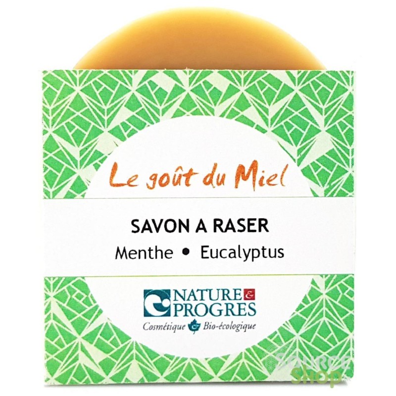 Savon BIO spécial rasage à la menthe & eucalyptus - Le Goût du Miel