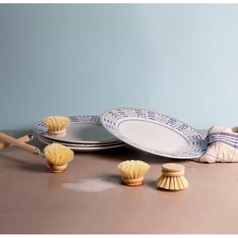 Brosse vaisselle en bois - tête interchangeable - La Droguerie Ecologique