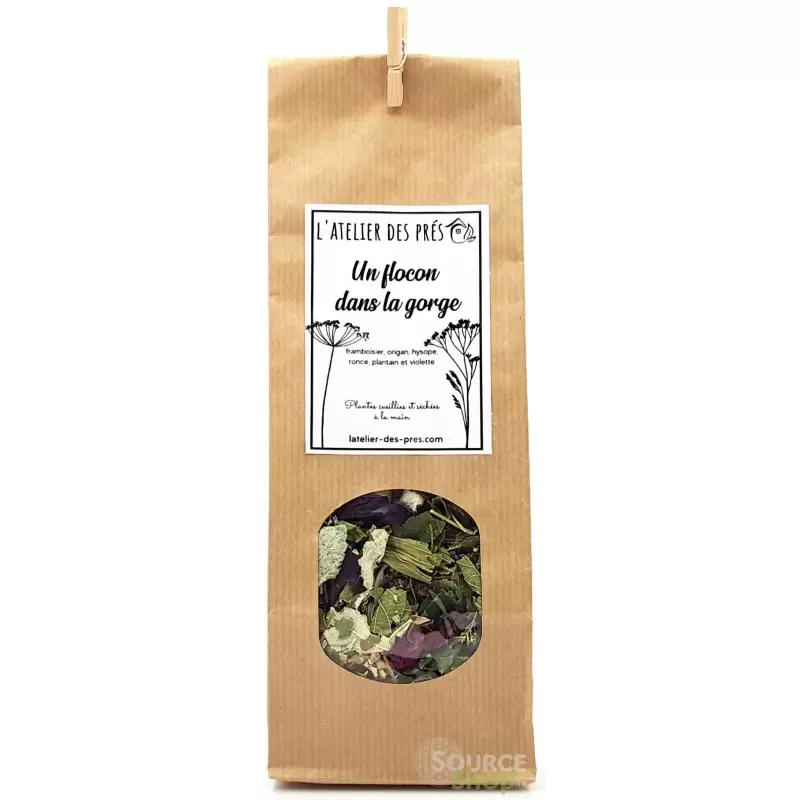 Tisane sauvage "Un flocon dans la gorge" - Artisanale du Jura
