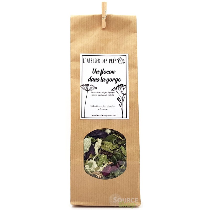 Tisane sauvage "Un flocon dans la gorge" - Artisanale du Jura