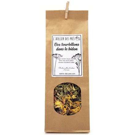Tisane sauvage "Tourbillons dans le bidon" - Artisanale du Jura
