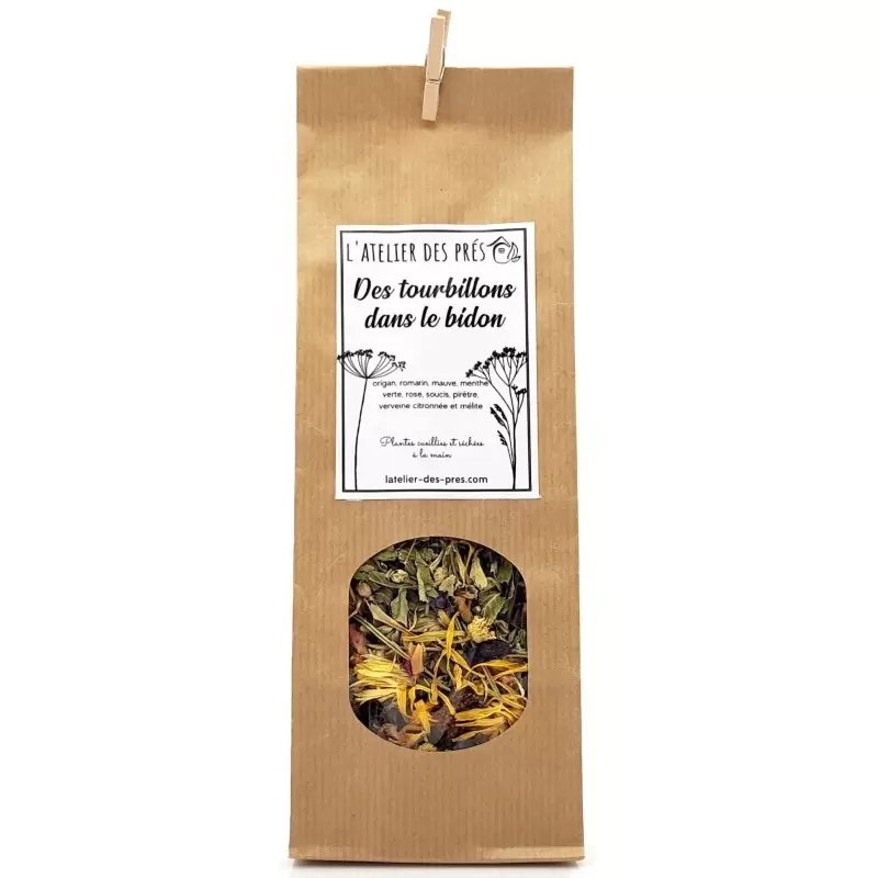 Tisane sauvage "Tourbillons dans le bidon" - Artisanale du Jura