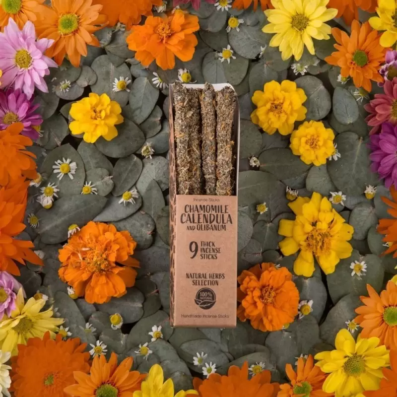 Encens argentin Camomille, Calendula & Oliban - Sagrada Madre