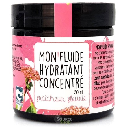 Crème concentrée visage BIO - fraîcheur fleurie - Maison Sidonie Champagne