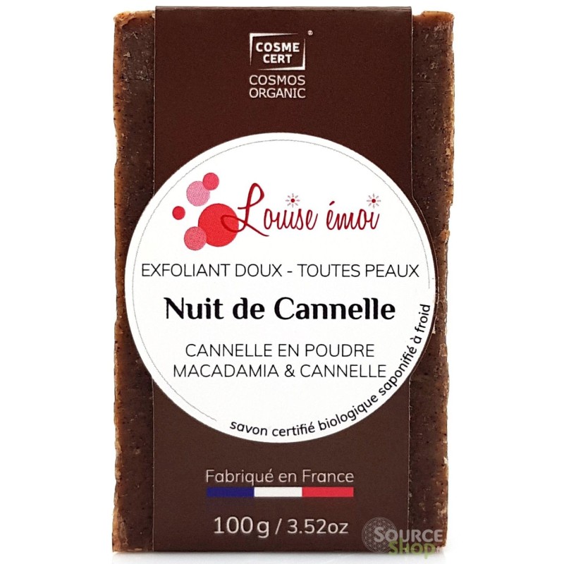 Savon exfoliant BIO à la cannelle - Nuit de Cannelle - Louise émoi