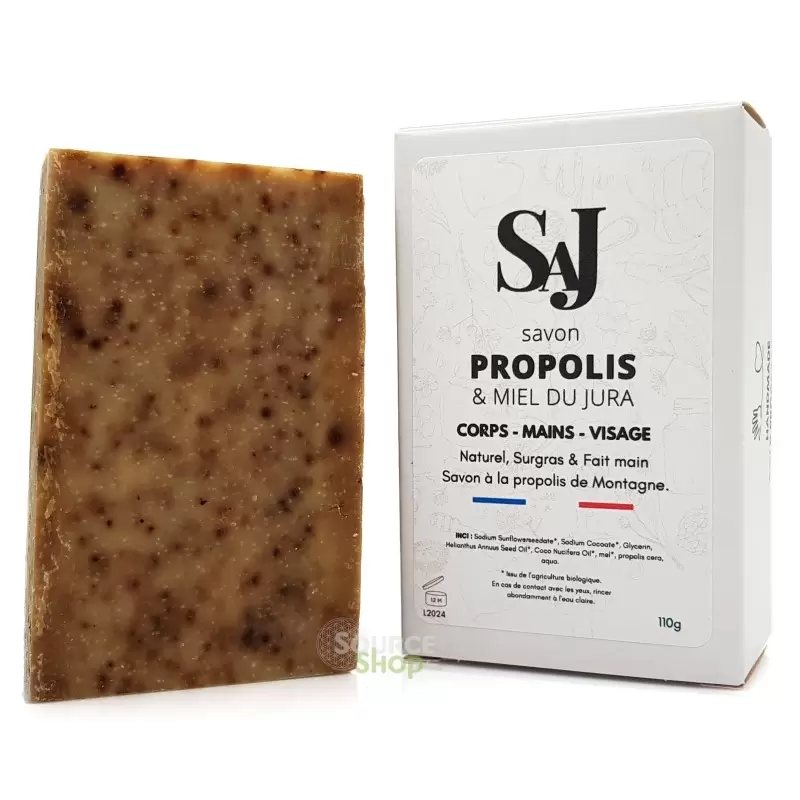 Savon BIO ultra-local au miel & propolis - 110g - Savonnerie du Jura