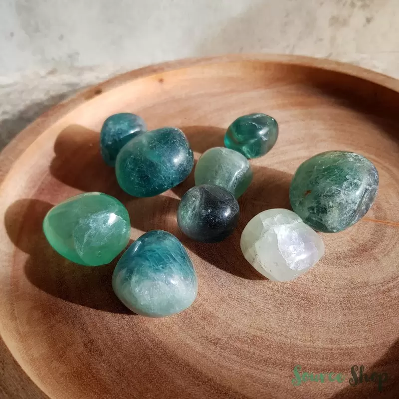Pierre roulée Fluorite - Qualité AB