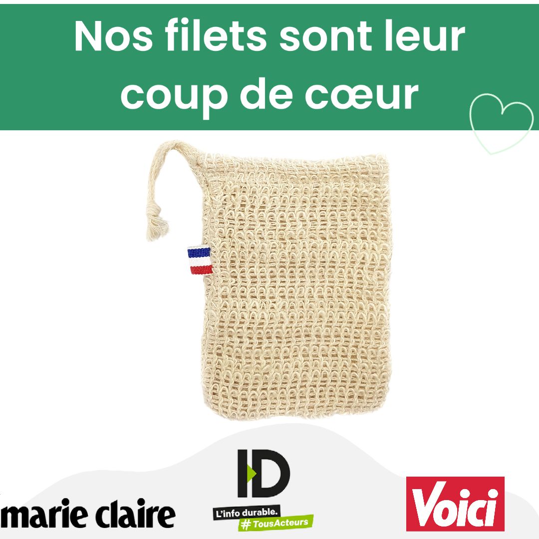Filet à savon en sisal artisanal made in France – Source Shop