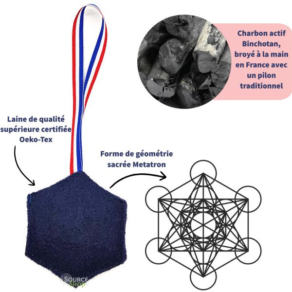 Purificateur d'air au charbon actif Source Shop - Artisanal & Français